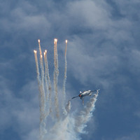 Belgian Air Component F16 flares